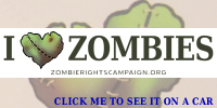 I Heart Zombies bumper sticker I Heart Zombies bumper sticker